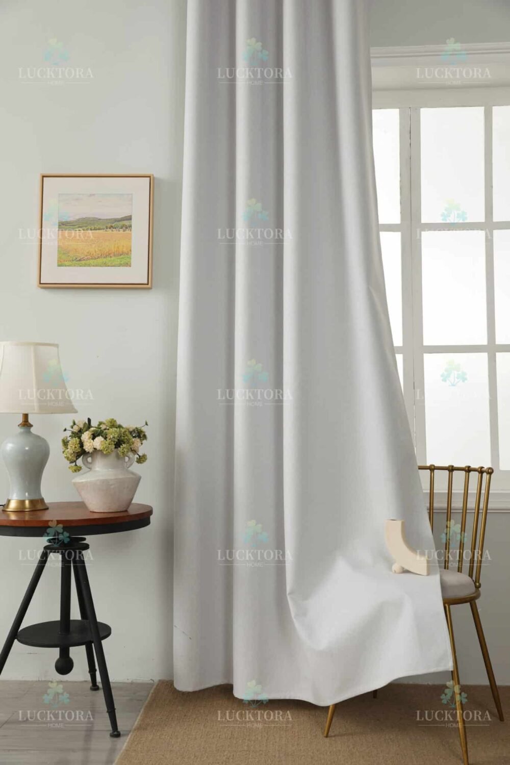 AD6010-1 Λευκό- 100%BLACKOUT - Με Κρίκο -140X265CM - Image 12