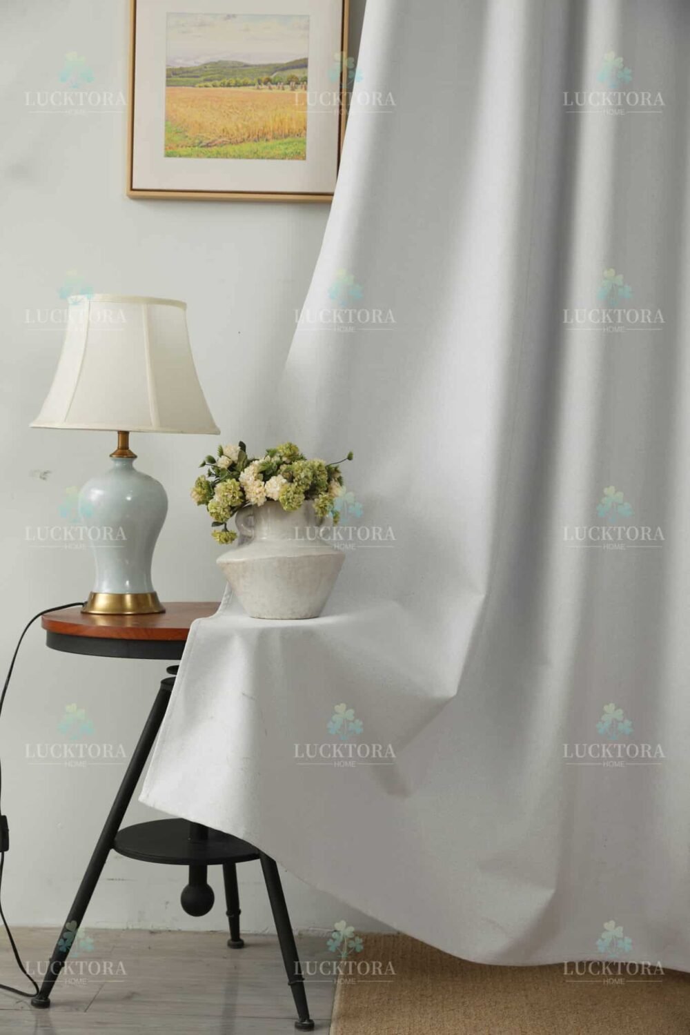 AD6010-1 Λευκό- 100%BLACKOUT - Με Κρίκο -140X265CM - Image 13