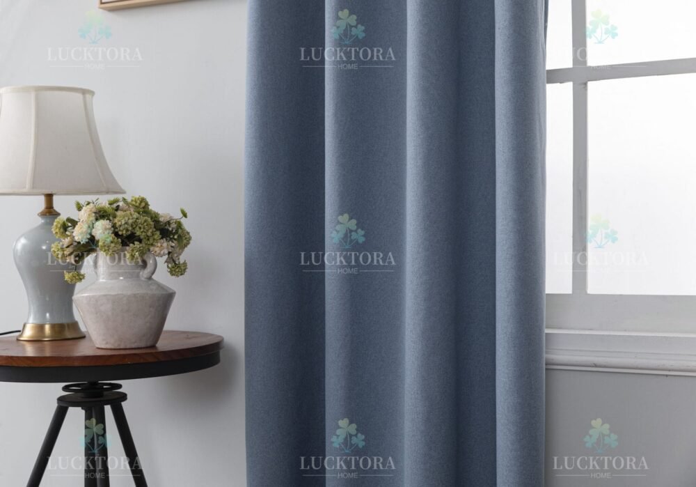 AD6010-3 Μπλέ- 100%BLACKOUT – Με Κρίκο -140X265CM - Image 13