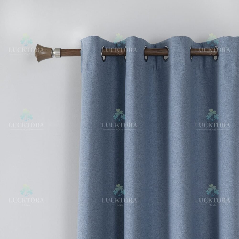 AD6010-3 Μπλέ- 100%BLACKOUT – Με Κρίκο -140X265CM - Image 12