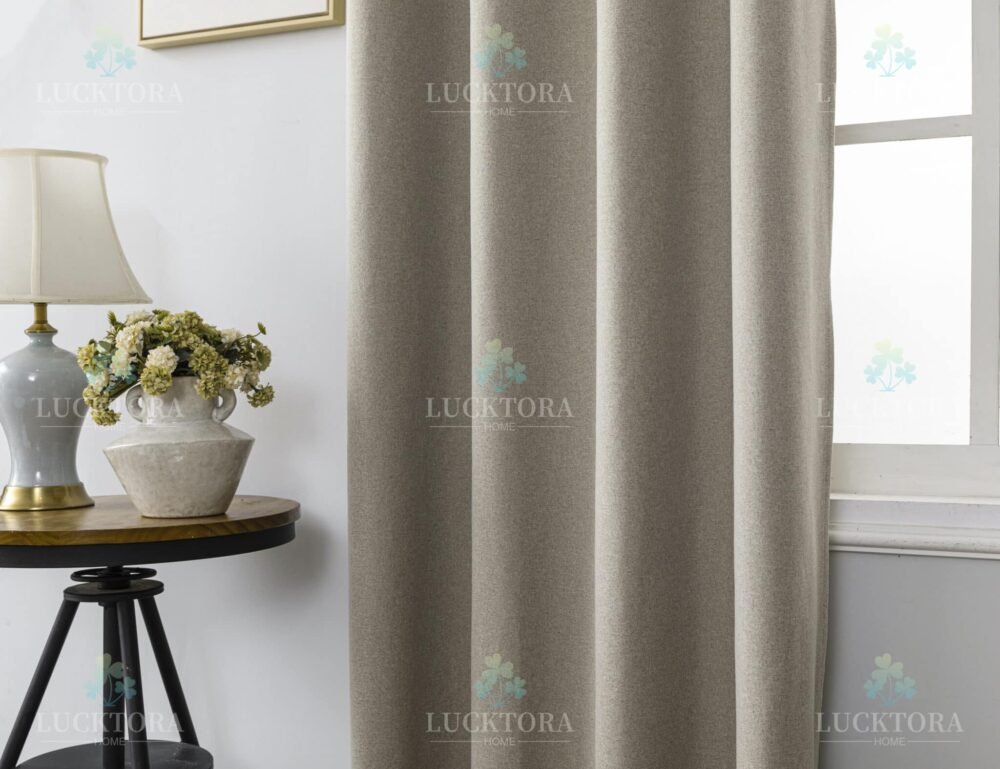 AD6010-5 Μπεζ- 100%BLACKOUT – Με Κρίκο -140X265CM - Image 12
