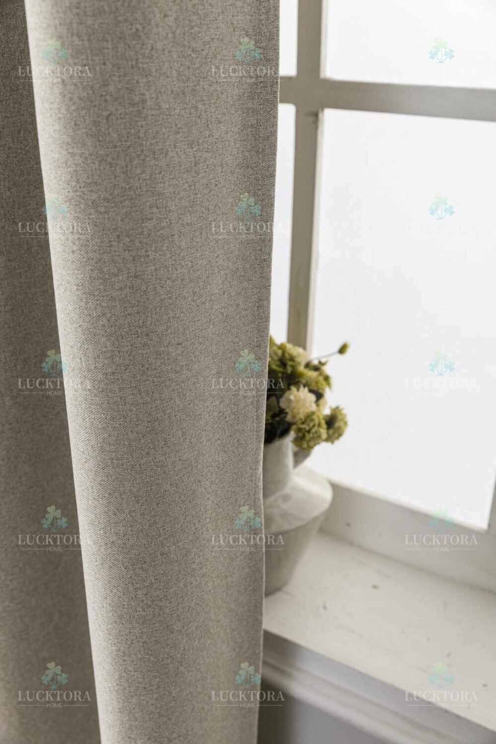 AD6010-5 Μπεζ- 100%BLACKOUT – Με Κρίκο -140X265CM - Image 11