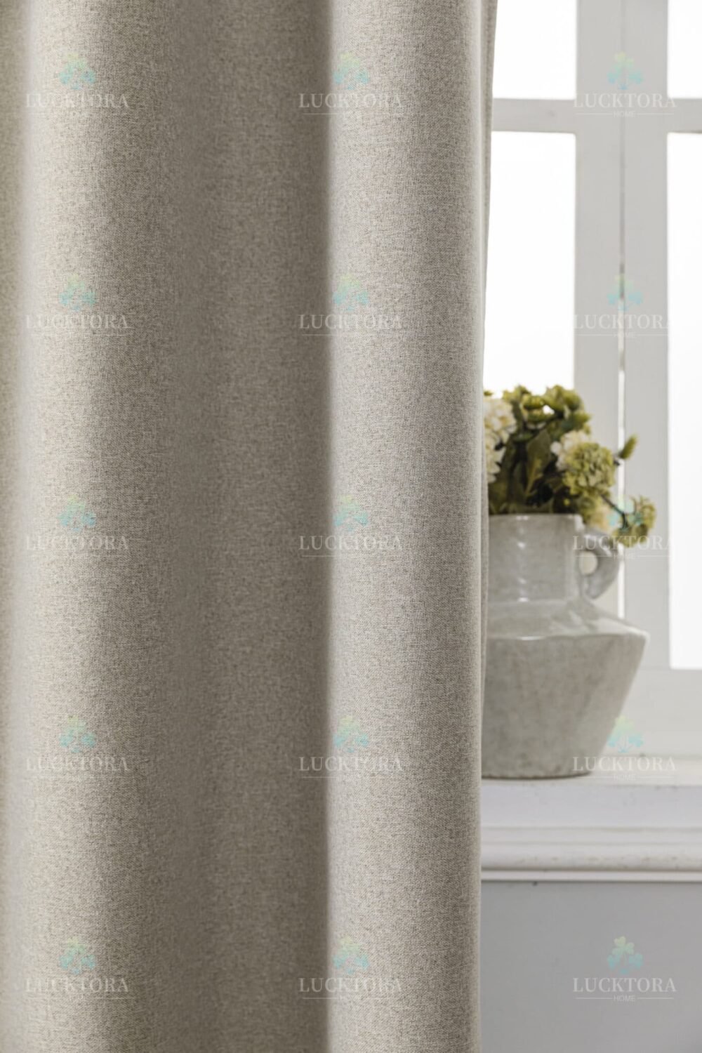 AD6010-5 Μπεζ- 100%BLACKOUT – Με Κρίκο -140X265CM - Image 10