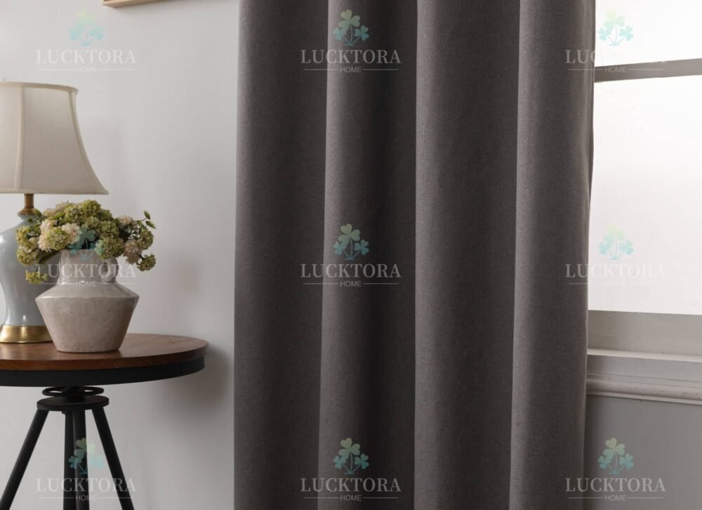 AD6010-6 Mπεζ|Καφέ- 100%BLACKOUT – Με Κρίκο -140X265CM - Image 10