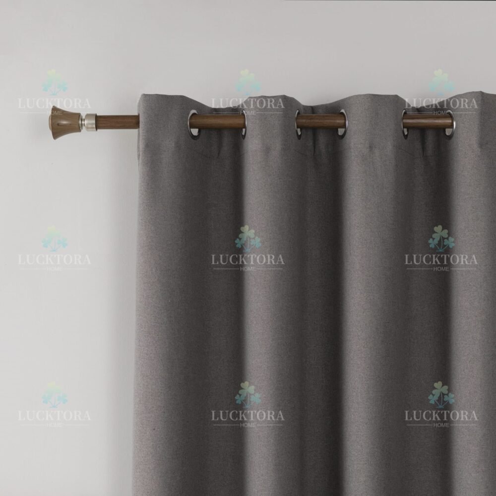 AD6010-6 Mπεζ|Καφέ- 100%BLACKOUT – Με Κρίκο -140X265CM - Image 9