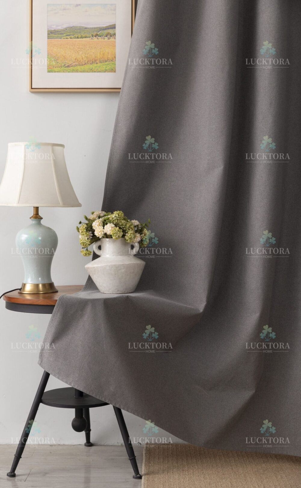 AD6010-6 Mπεζ|Καφέ- 100%BLACKOUT – Με Κρίκο -140X265CM - Image 4