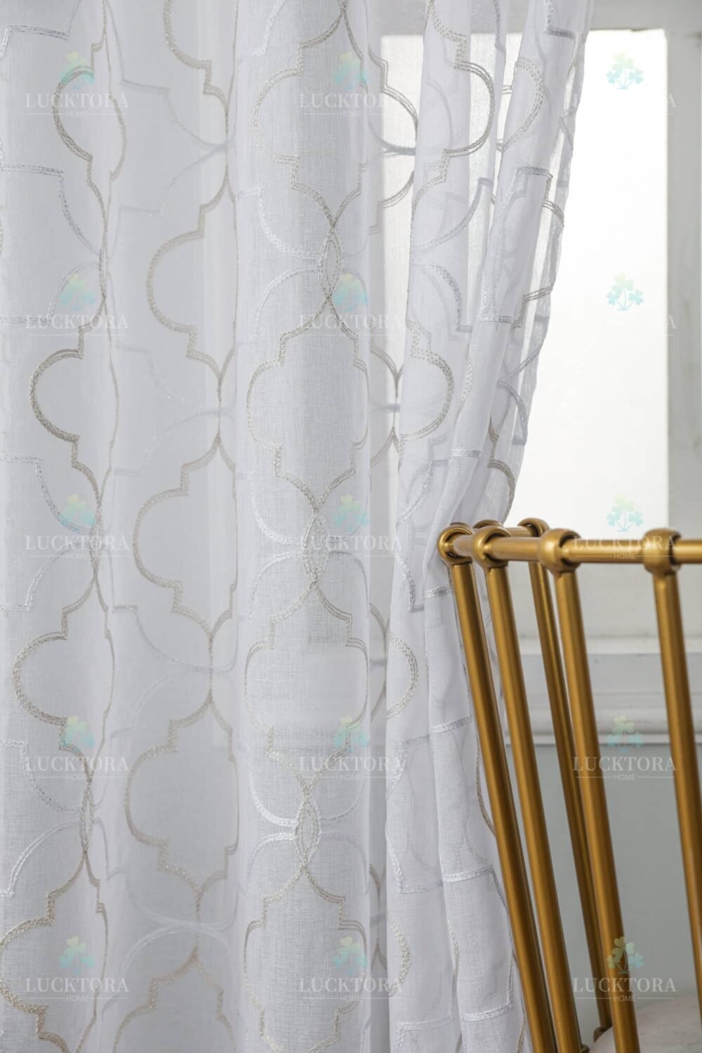 AD6012-1 Λευκό- Με Κρίκο - 140X285CM - Image 10