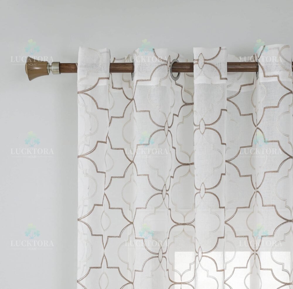 AD6012-2 Μπεζ- Με Κρίκο - 140X285CM - Image 5