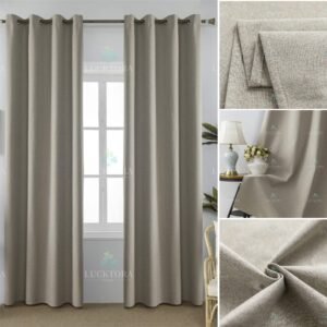 AD6010-5米色-打孔100%全遮光140X265CM