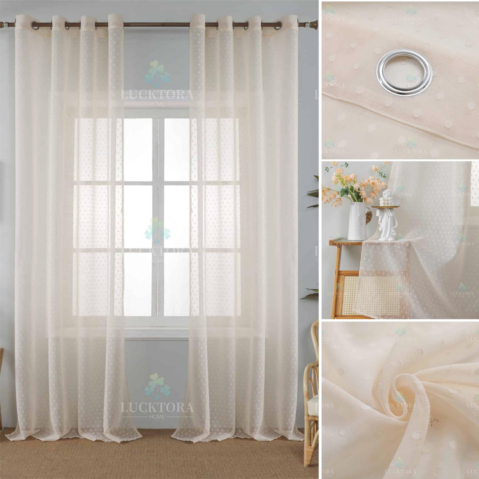 AD6011-4米色-打孔140X285CM