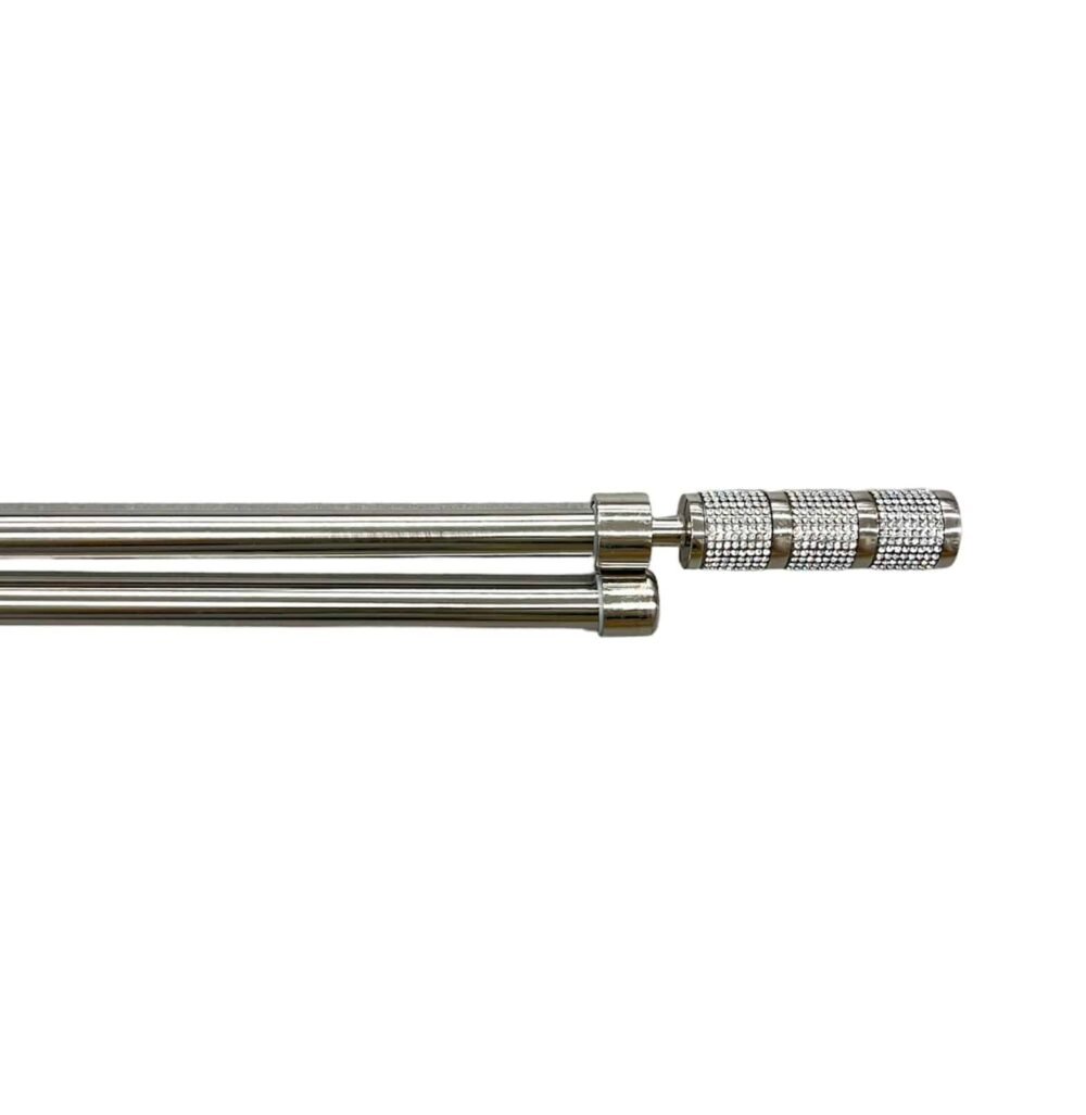 Διπλό Κουρτινόξυλο Χοντρό 160CM έως 310CM 19mm SCSZ-Ασημί Ματ