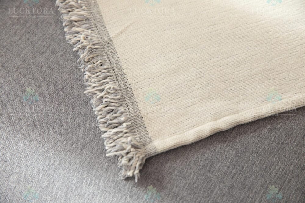 C8-11 Ριχτάρι Chenille Με Κρόσια-180Χ280CM -Γκρί - Image 3