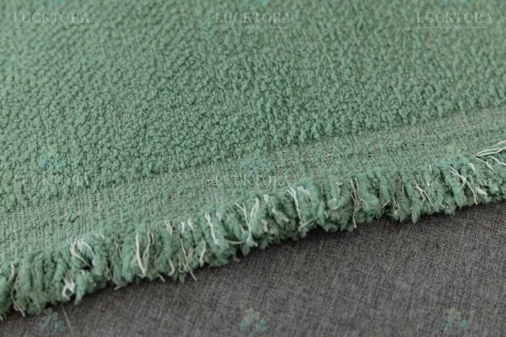 C2-13 Ριχτάρι Chenille Με Κρόσια-180Χ280CM -Πράσινο ανοιχτό - Image 4