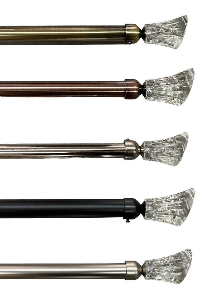 Κουρτινόξυλο Φ28mm Μονό 120-210cm - SJSB