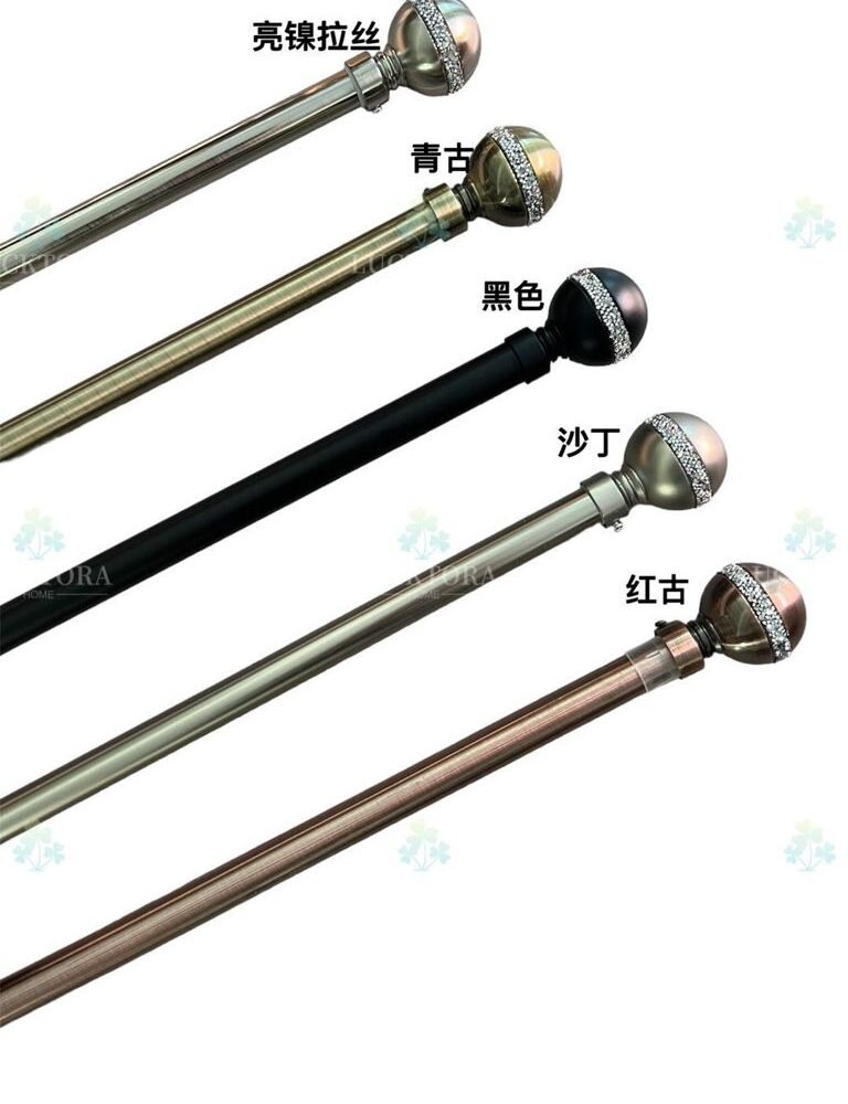 Κουρτινόξυλο Φ28mm Μονό 120-210cm - YQSZ