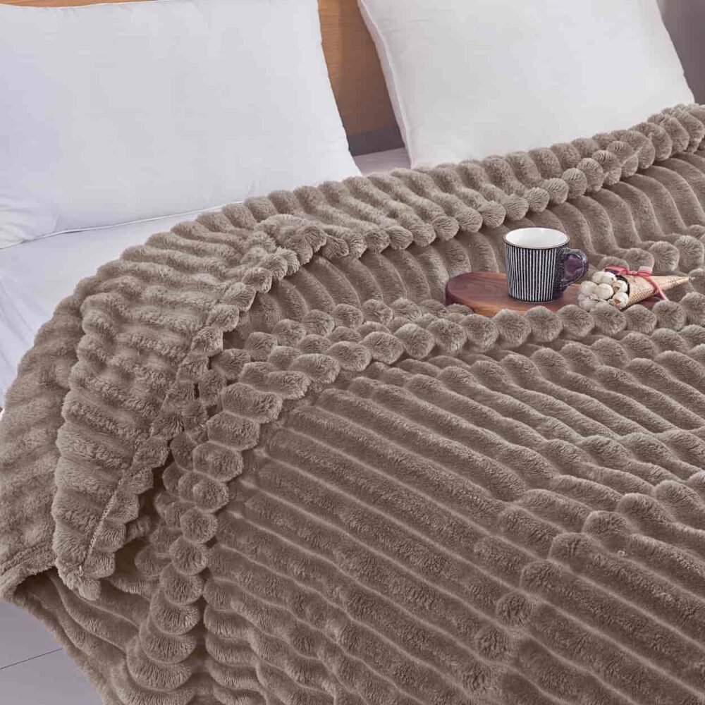 Κουβέρτα Fleece-Ριγέ-3