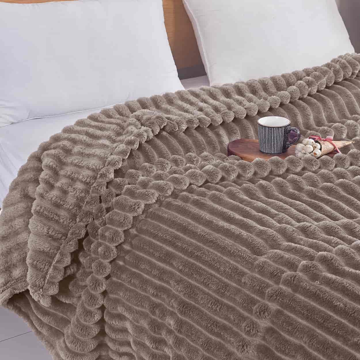 Κουβέρτα Fleece-Ριγέ-3