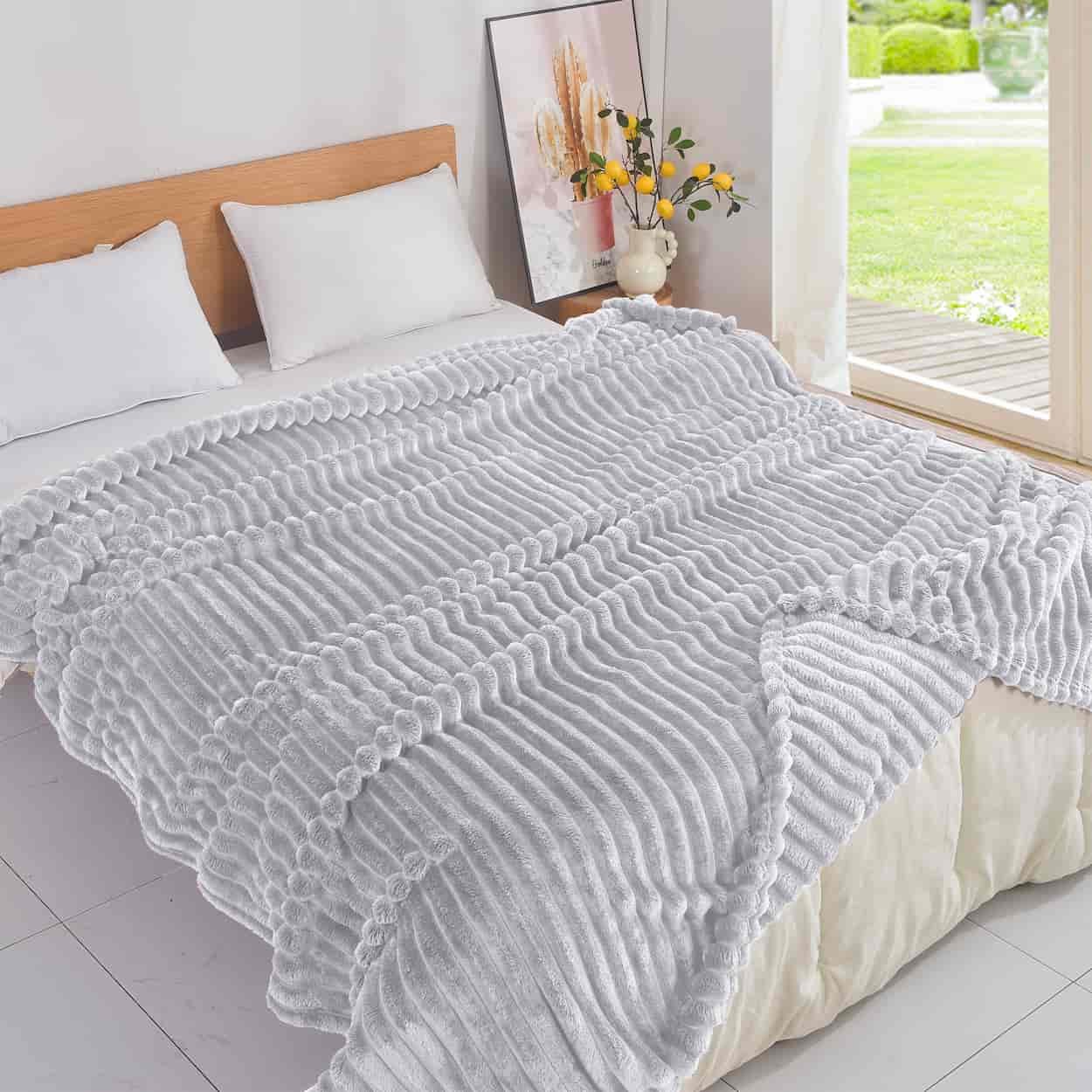 Κουβέρτα Fleece-Ριγέ-5 - Image 2