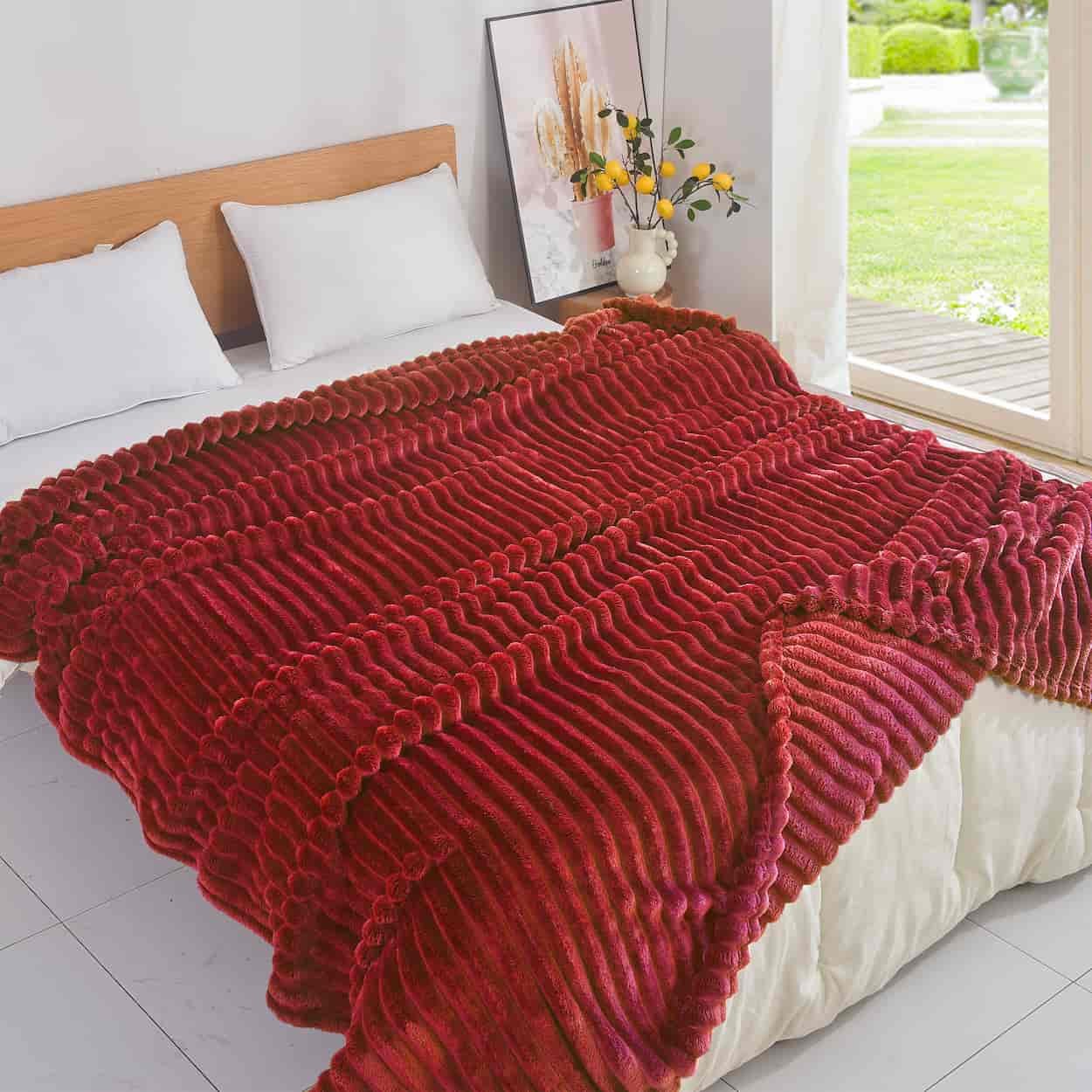 Κουβέρτα Fleece-Ριγέ-7 - Image 2