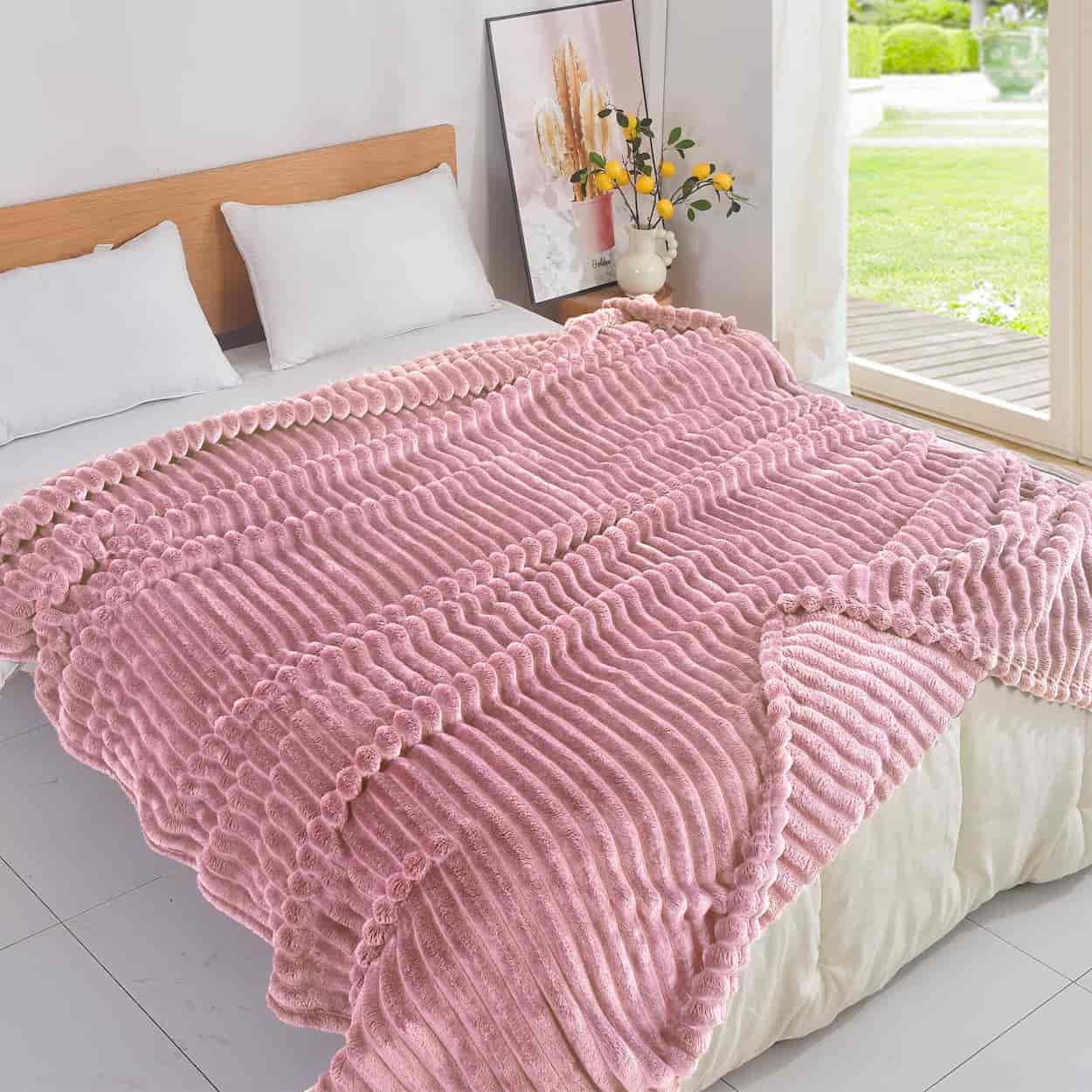 Κουβέρτα Fleece-Ριγέ-2 - Image 2