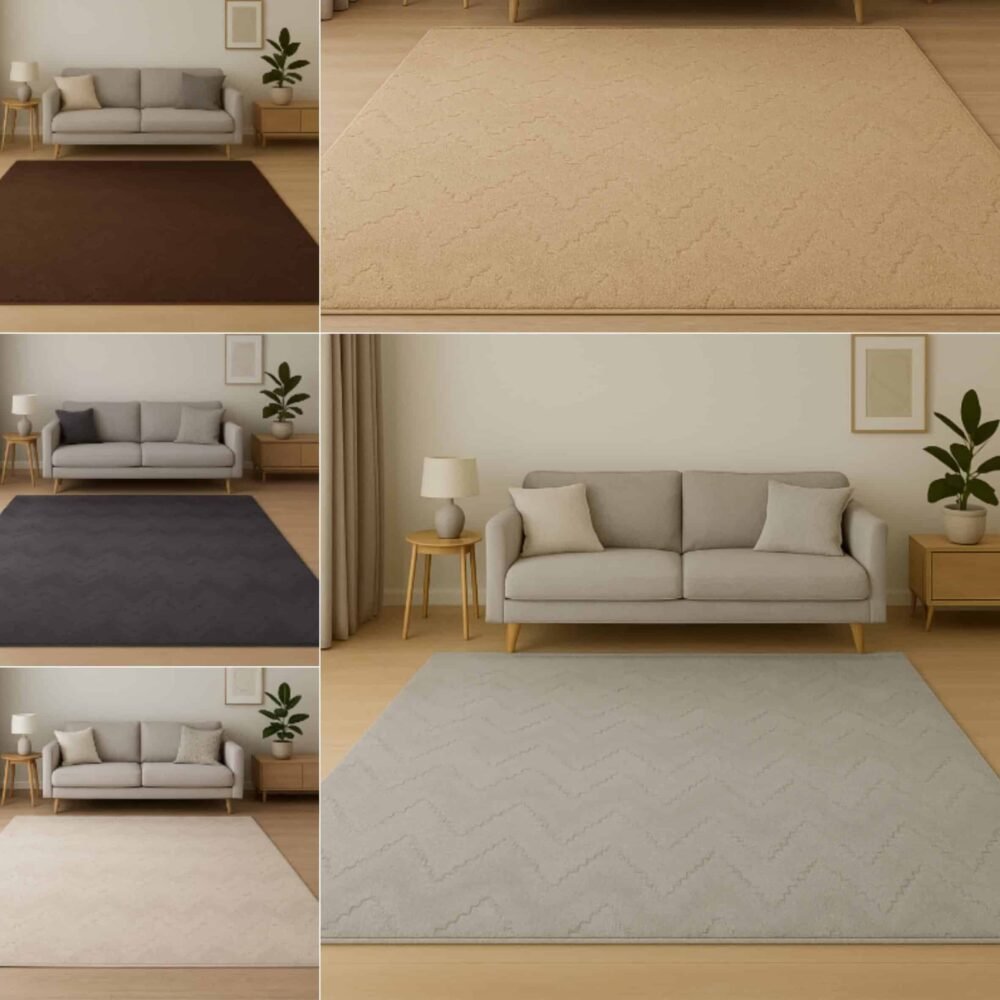 Πατάκι Ύφανση Ζακάρ με Κυματιστό Σχέδιο - 160X230CM