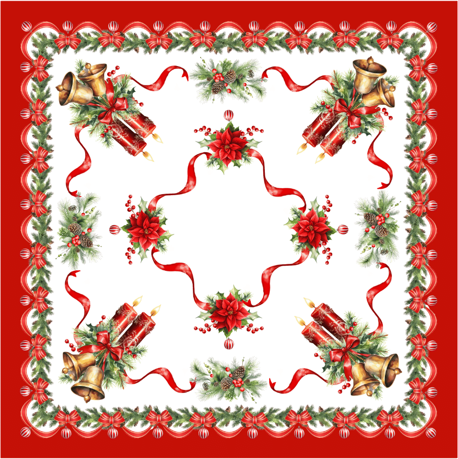 Χριστουγεννιάτικα Τραπεζομάντηλα -5