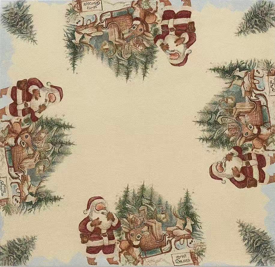 Χριστουγεννιάτικο Τραπεζομάντηλο Λινό - 2