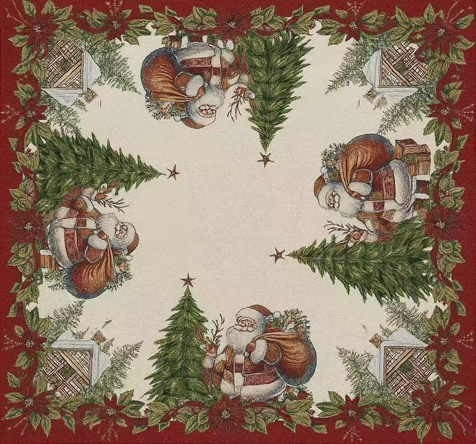 Χριστουγεννιάτικο Τραπεζομάντηλο Λινό - 5