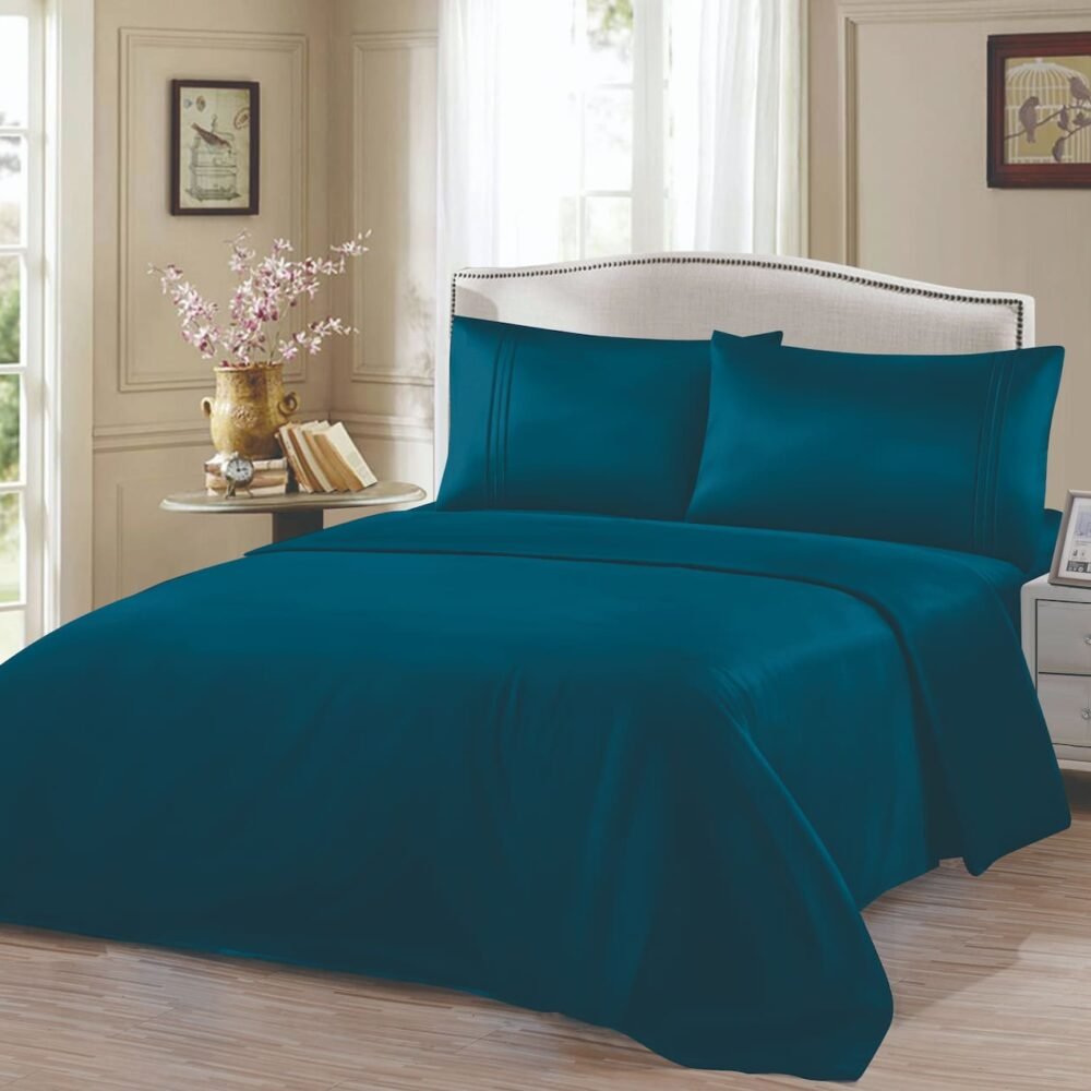 Παπλωματοθήκες Σετ Μονόχρωμα - Μπλέ Σκούρο