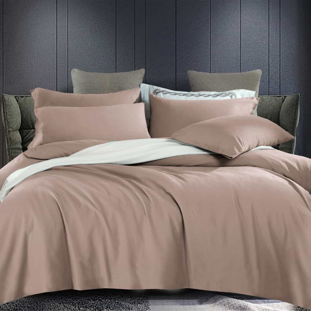 100% COTTON Σεντόνι με Παπλωματοθήκη 4 TMX - Καφέ