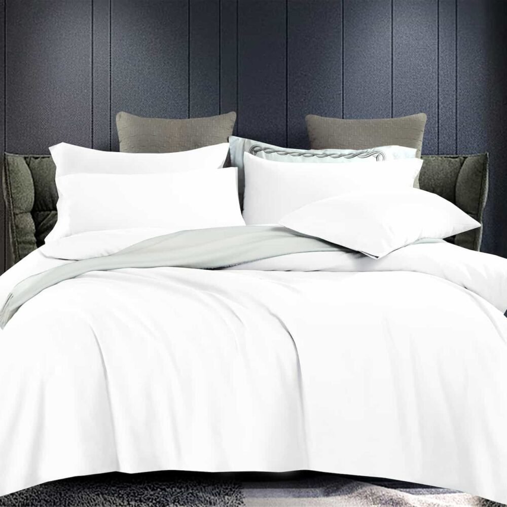 100% COTTON Σεντόνι με Παπλωματοθήκη 4 TMX - Λευκό