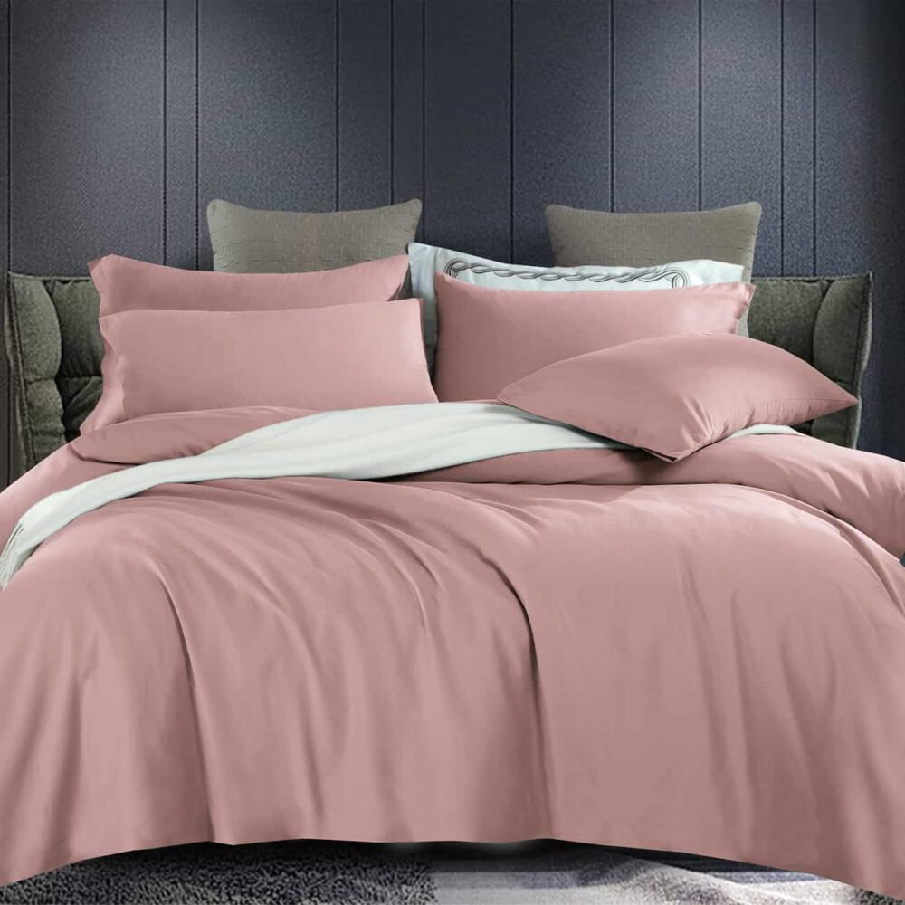 100% COTTON Σεντόνι με Παπλωματοθήκη 4 TMX - Ροζ