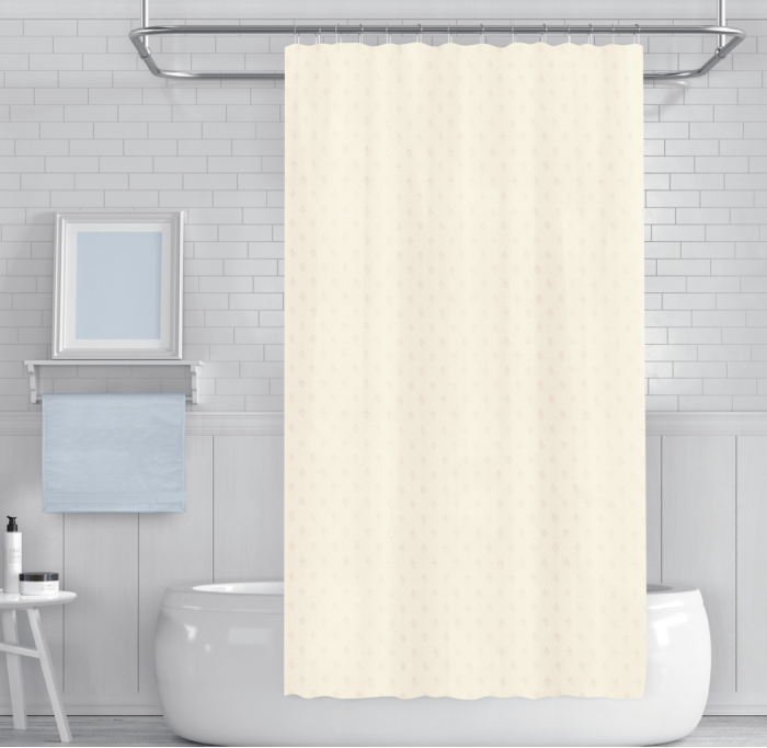 Κουρτίνα μπάνιου 180x180 πολυεστέρας σχέδιο διαμάντι γκρι