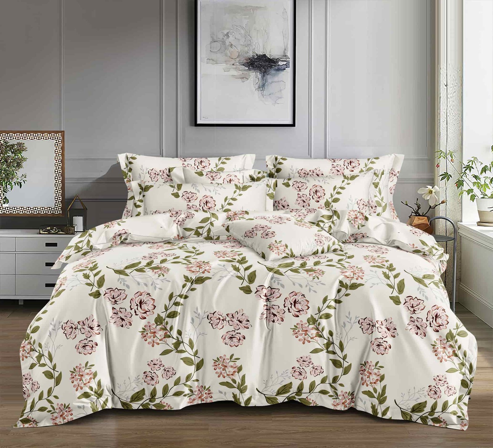 LUCKTORA-BEDSHEETS-2025A (5) σετ σεντόνια γεωμετρικό 220x240 160x200+25