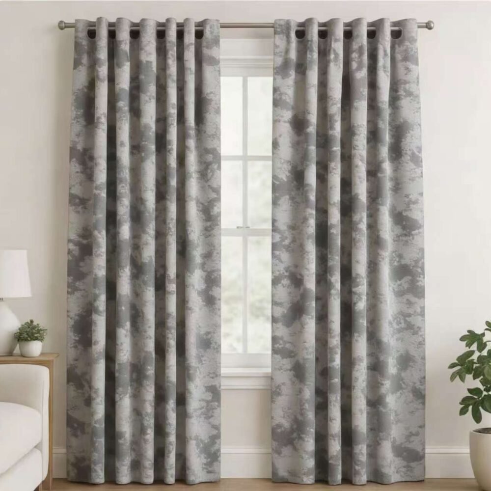 κουρτίνα με τρέσα 270x280 polyester σχέδιο