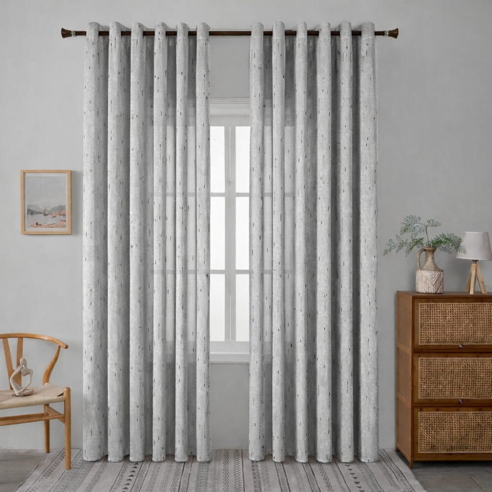 6093-18 Γκρί Σκούρο- Με Τρέσα -270X280CM