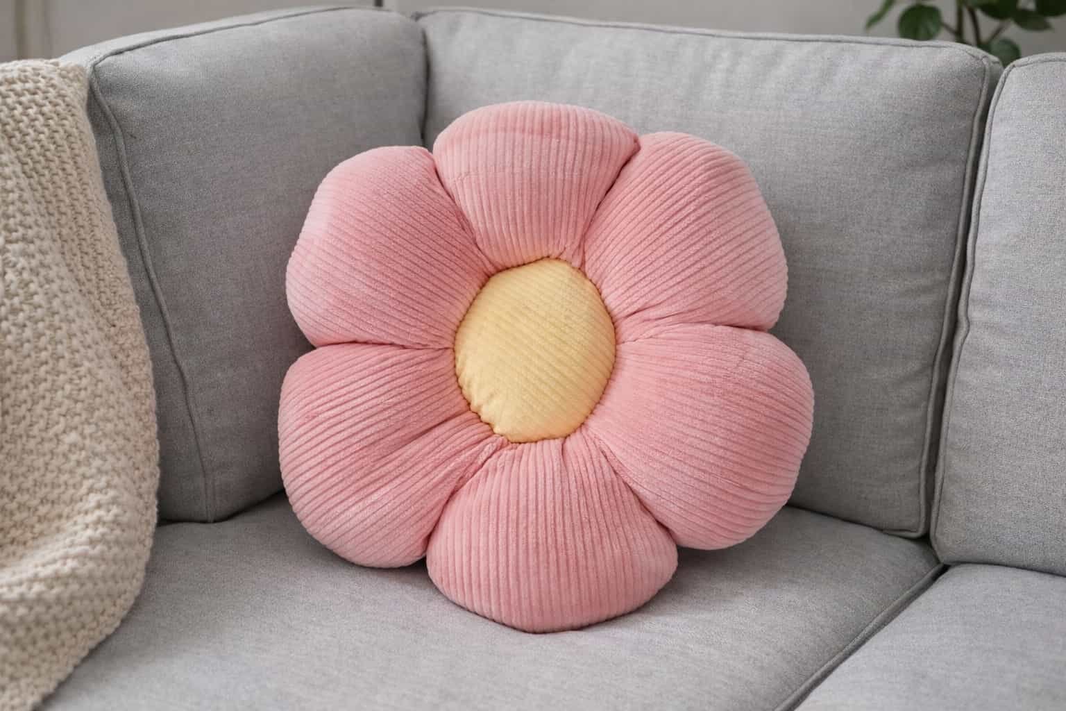 LUCKTORA-FLOWERPILLOW διακοσμητικό μαξιλάρι λουλούδι για καναπέ και δάπεδο