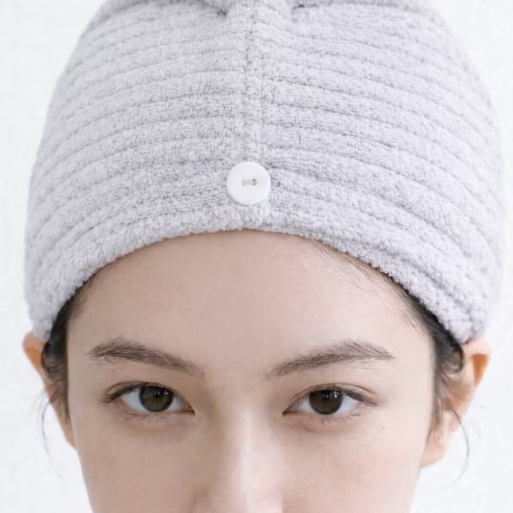 σκουφάκι στεγνώματος μαλλιών microfiber ριγέ 25x65 one size