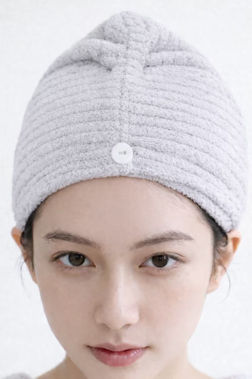 LUCKTORA-HAIRTOWEL-DSGFD (2) σκουφάκι στεγνώματος μαλλιών microfiber ριγέ 25x65 one size