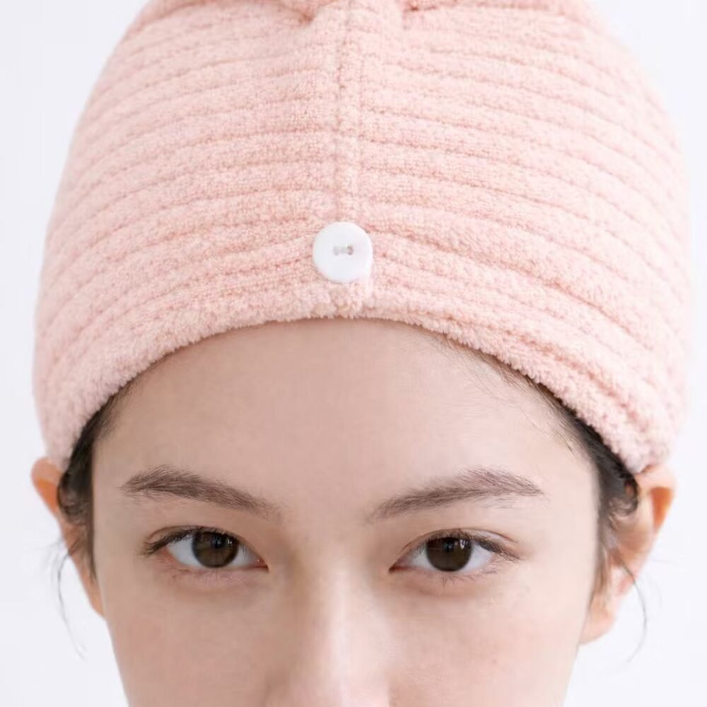 σκουφάκι στεγνώματος μαλλιών microfiber ριγέ 25x65 one size