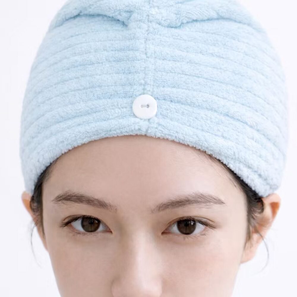 σκουφάκι στεγνώματος μαλλιών microfiber ριγέ 25x65 one size