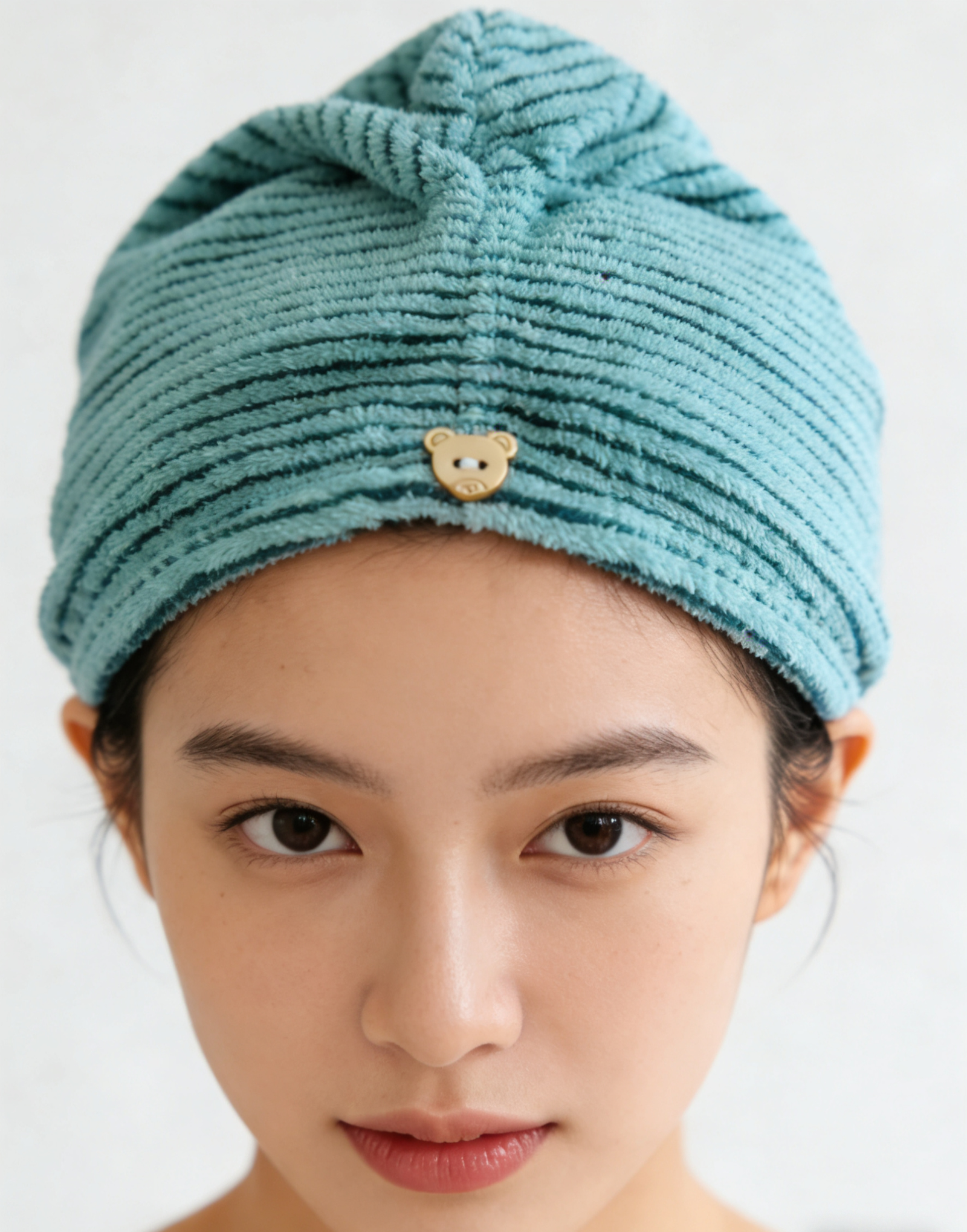 σκουφάκι στεγνώματος μαλλιών microfiber ριγέ 25x65 one size