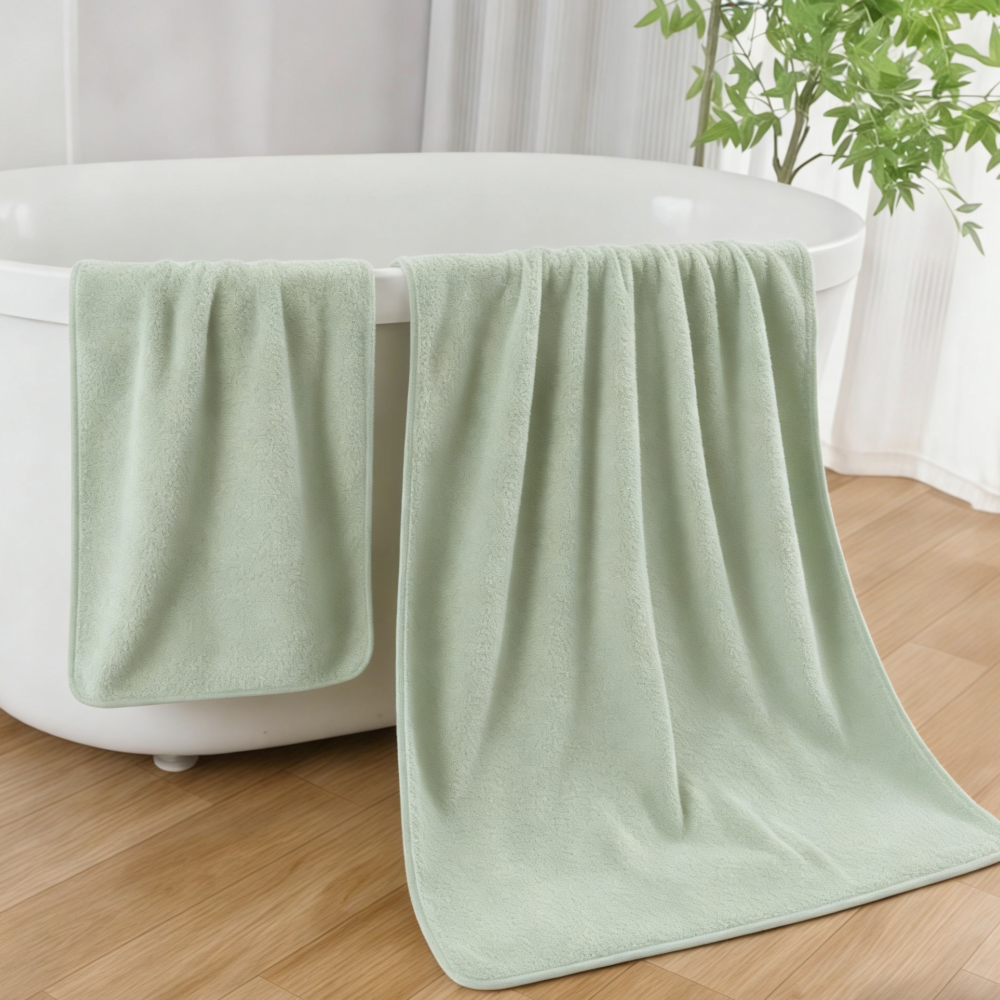 πετσέτες μπάνιου coral fleece μαλακές γκρι