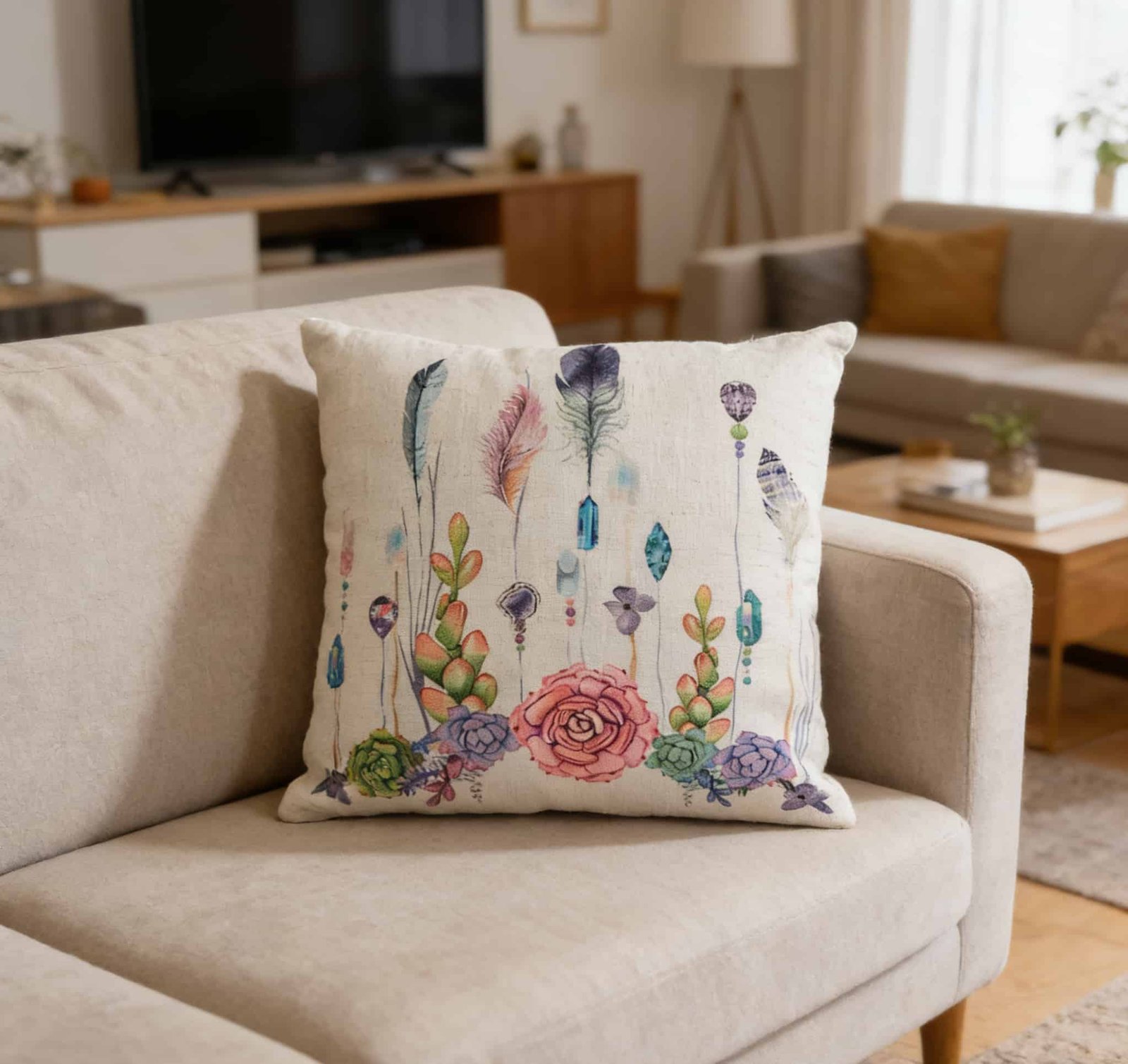 διακοσμητική μαξιλαροθήκη μονόκερος ψηφιακή εκτύπωση