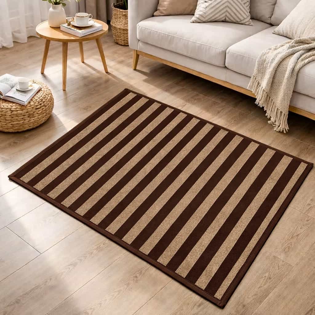 LUCKTORA-ΠΑΤAKI-HJ (2) Πατάκι ζακάρ ριγέ υφαντό για διάδρομο και χωλ