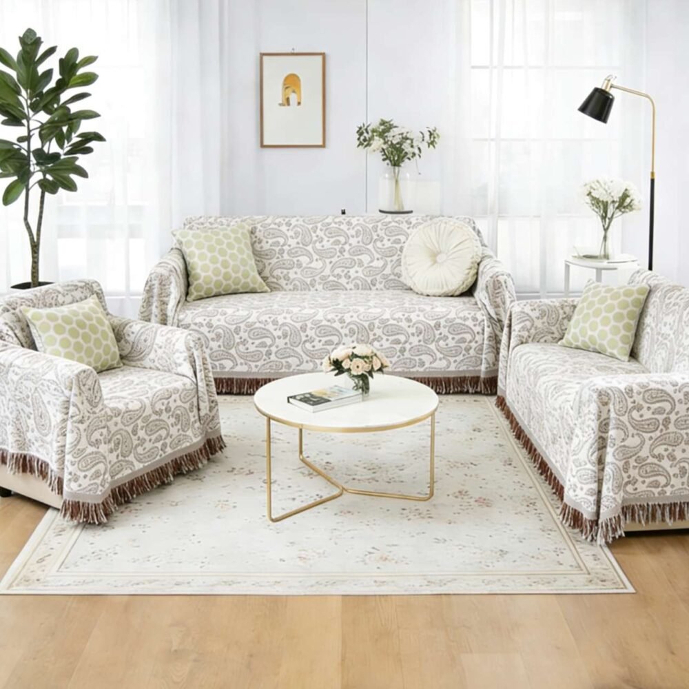 Καλοκαιρινό ριχτάρι καναπέ δροσερό και αναπνεύσιμο σε μονοθέσιο διθέσιο τριθέσιο