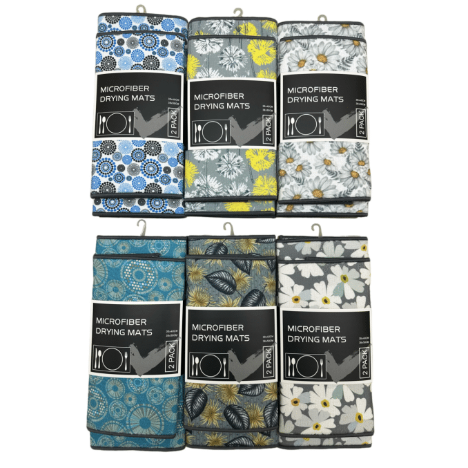 σετ στεγνωτήρι πιάτων microfiber 2 τεμαχίων