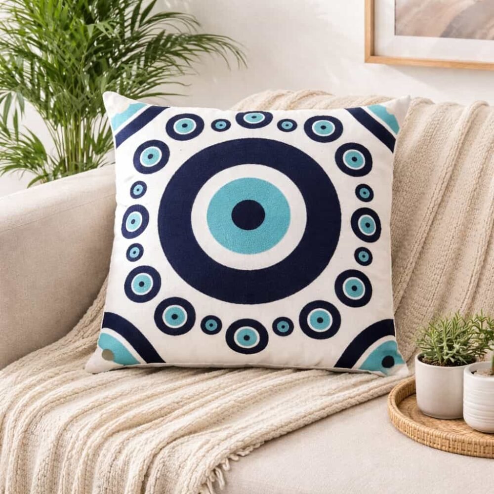 Διακοσμητική Μαξιλαροθήκη με Κέντημα -14