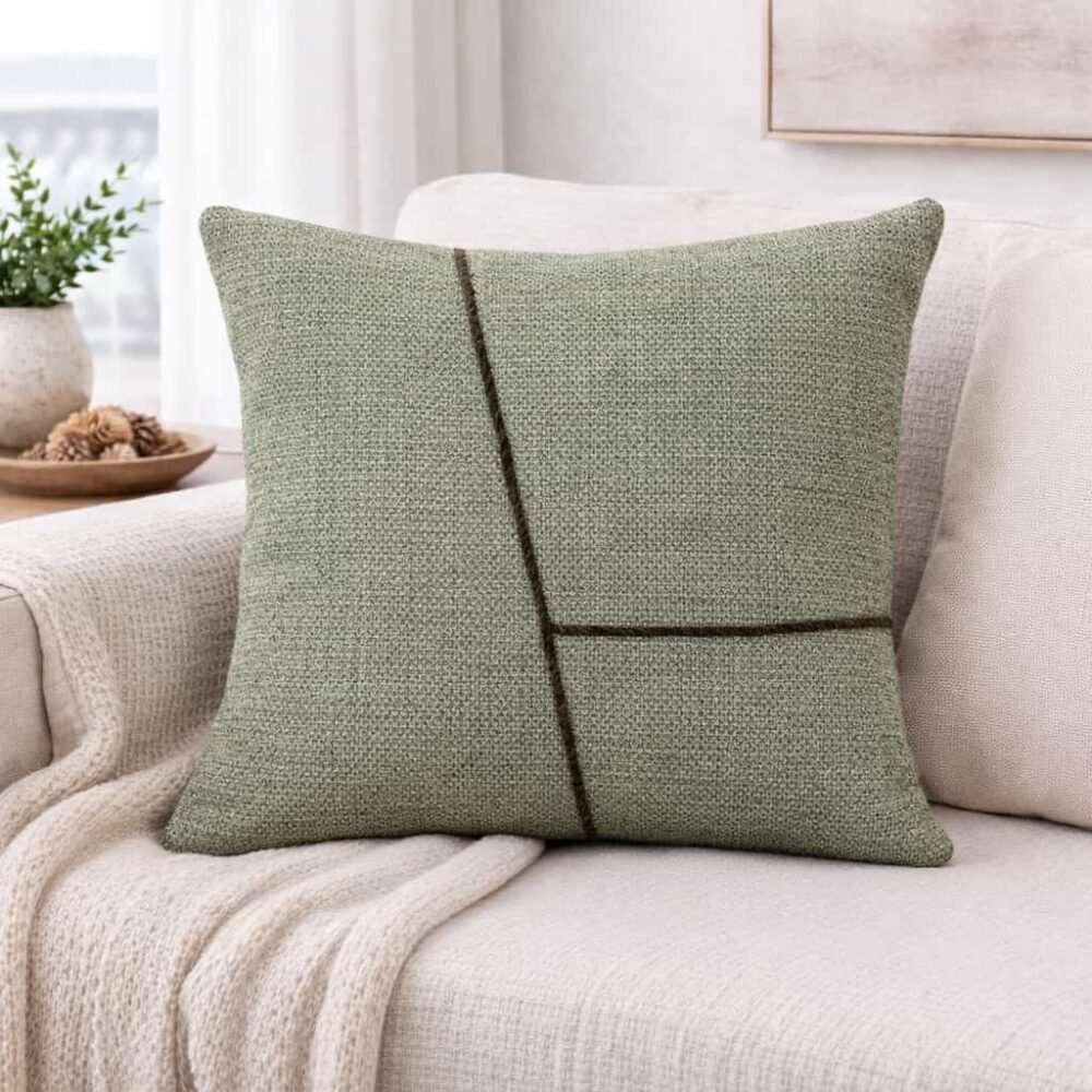 Μαξιλαροθήκη 45x45 patchwork διακοσμητική για καναπέ