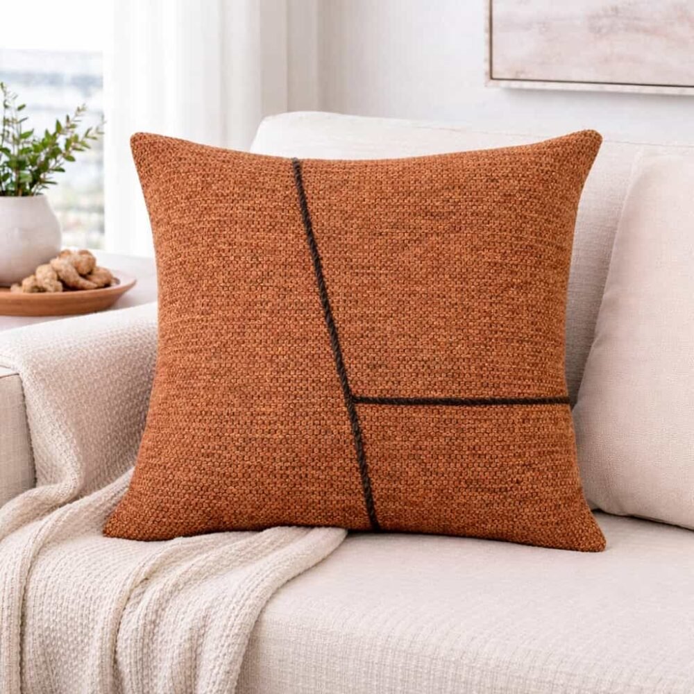 Μαξιλαροθήκη 45x45 patchwork διακοσμητική για καναπέ